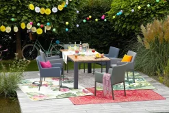 OUTDOOR Gartenstuhl graugrün