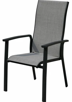 OUTDOOR Gartenstuhl stapelbar grau