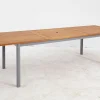 OUTDOOR Gartentisch ausziehbar grau braun