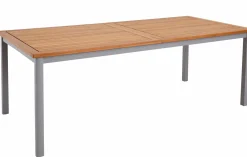 OUTDOOR Gartentisch ausziehbar grau braun