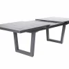 OUTDOOR Gartentisch ausziehbar Keramik grau