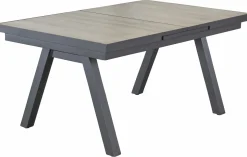 OUTDOOR Gartentisch ausziehbar Keramik grau