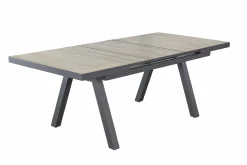 OUTDOOR Gartentisch ausziehbar Keramik grau