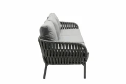 OUTDOOR Low Dining Gartensofa 3-Sitzer grau