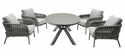OUTDOOR Low Dining-Gartensessel grau