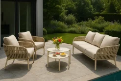 OUTDOOR Low Dining-Gartensessel beige
