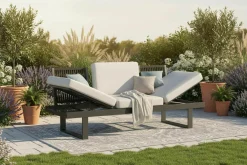 OUTDOOR Multifunktions- Gartensofa grau