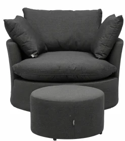 OUTDOOR Relaxhocker Sunbrella grau