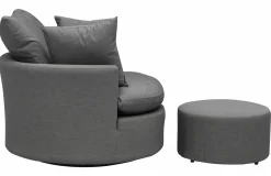 OUTDOOR Relaxhocker Sunbrella grau