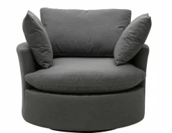 OUTDOOR Relaxsessel Sunbrella drehbar grau