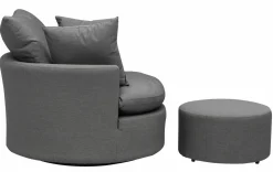 OUTDOOR Relaxsessel Sunbrella drehbar grau