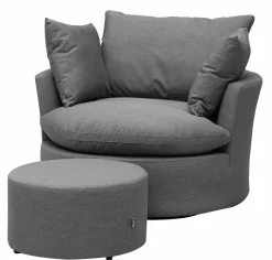 OUTDOOR Relaxsessel Sunbrella drehbar grau