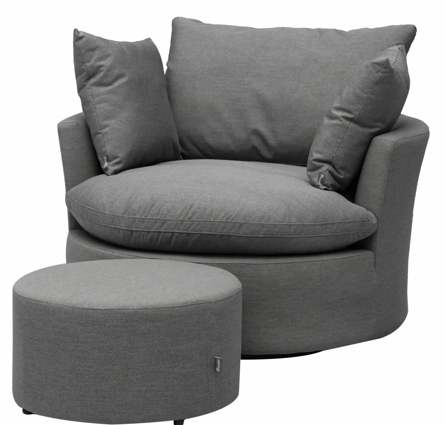 OUTDOOR Relaxsessel Sunbrella drehbar grau