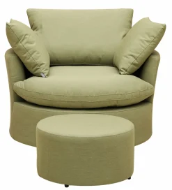 OUTDOOR Relaxsessel Sunbrella drehbar grün