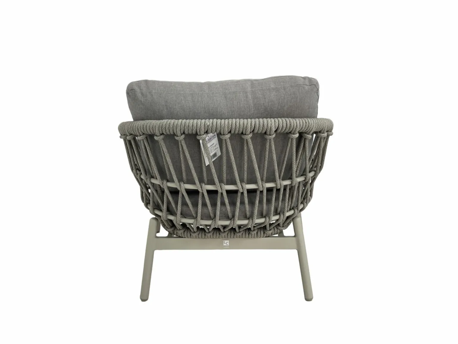 OUTDOOR Rope Garten Lounge Set 3 tlg. braungrau