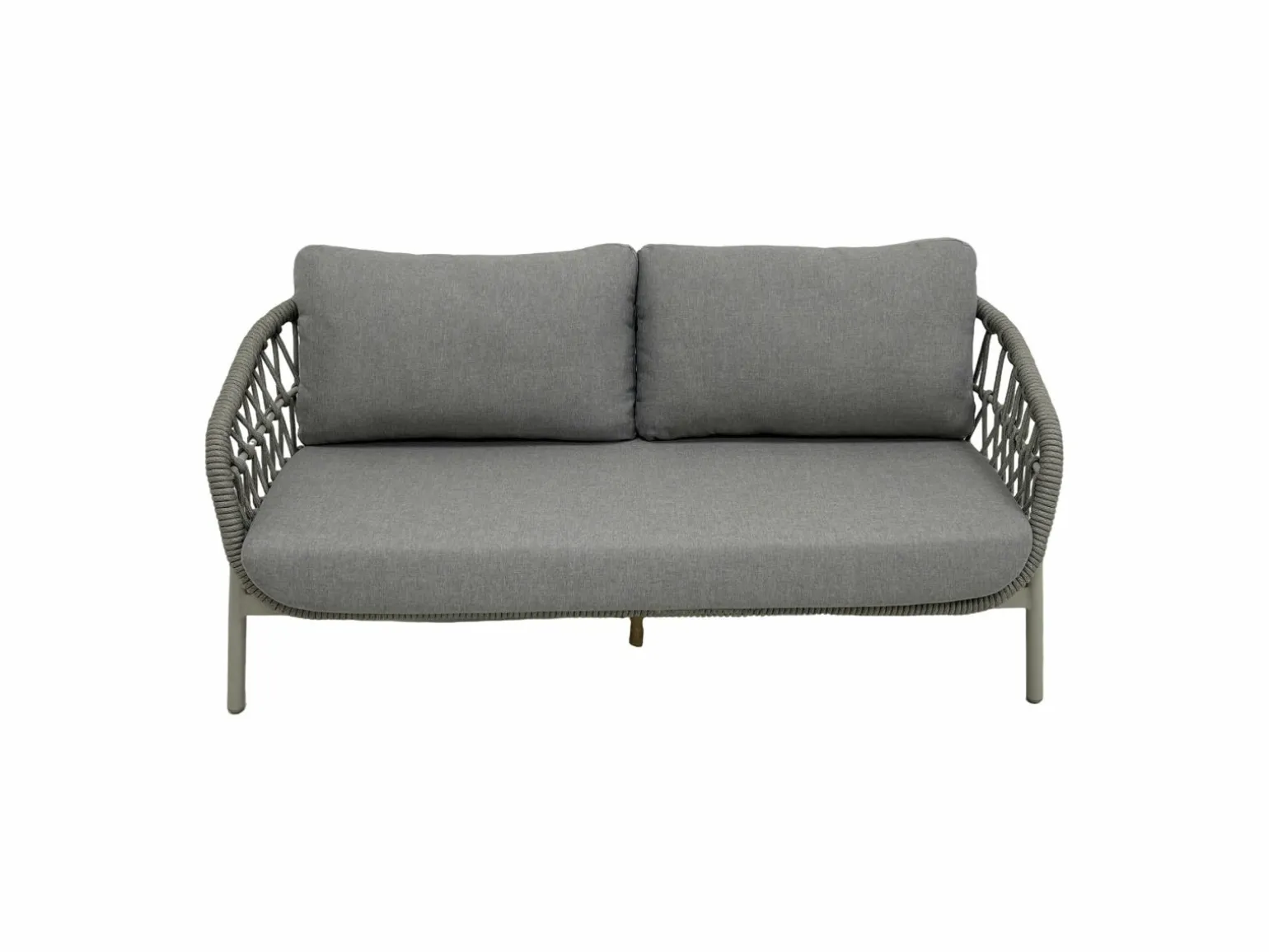 OUTDOOR Rope Garten Lounge Set 3 tlg. braungrau