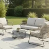 OUTDOOR Rope Garten-Loungeset graubeigebraun