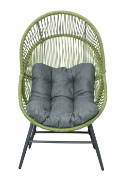 OUTDOOR Rope Garten-Loungesessel grauschwarzgrün