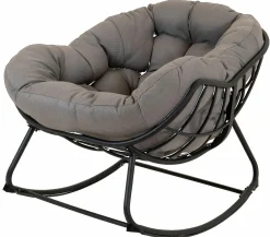 OUTDOOR Schaukelstuhl grau