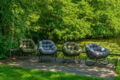 OUTDOOR Schaukelstuhl grau