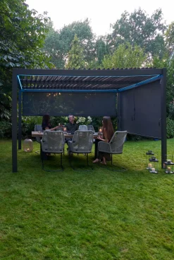 OUTDOOR Seitenrollo für Gartenpergola grau