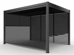 OUTDOOR Seitenrollo für Gartenpergola grau