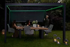 OUTDOOR Seitenrollo für Gartenpergola grau