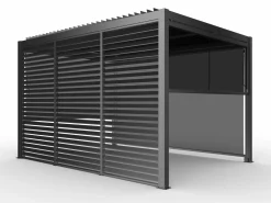 OUTDOOR Sichtschutz für Gartenpavillon grau