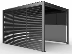 OUTDOOR Sichtschutz für Gartenpavillon grau