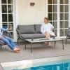 OUTDOOR 3-Sitzer Living Sofa grau