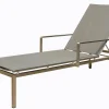 OUTDOOR Sonnenliege Garten Edelstahl grausilberfarben