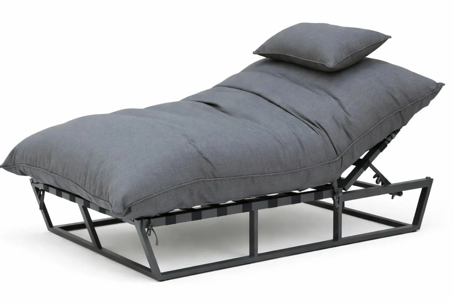 OUTDOOR Sonnenliege mit Cover grau