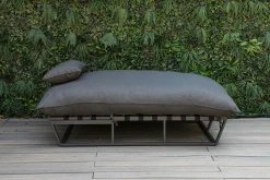 OUTDOOR Sonnenliege mit Cover grau