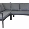 OUTDOOR Speiselounge-Set 3tlg. grau