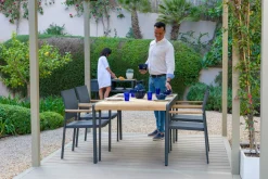 OUTDOOR Stapelstuhl braun