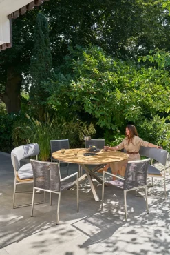 OUTDOOR Stapelstuhl Edelstahl schwarz