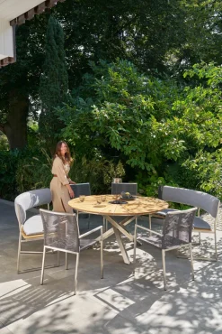 OUTDOOR Stapelstuhl Edelstahl schwarz