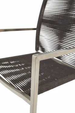 OUTDOOR Stapelstuhl Edelstahl schwarz