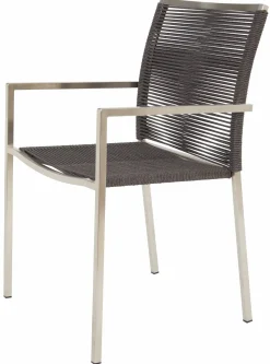 OUTDOOR Stapelstuhl Edelstahl schwarz