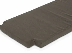 OUTDOOR Teak Gartenbank mit Auflage schwarzgraubraun