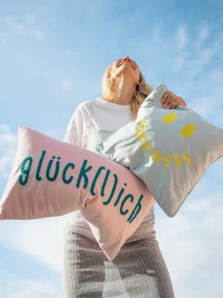 Pad Concept Kissenhülle GLÜCKLICH pink