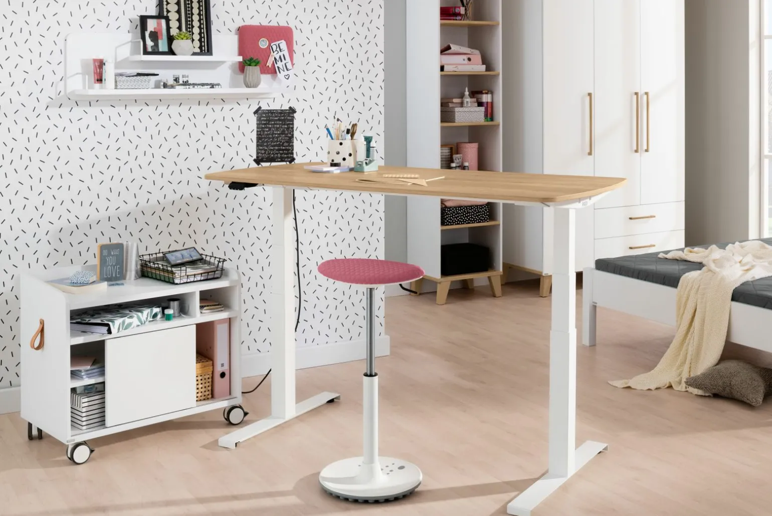 PAIDI E-Schreibtisch grau