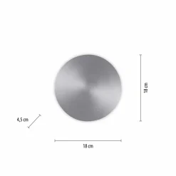 Paul Neuhaus LED-Akku-Wandleuchte silberfarben