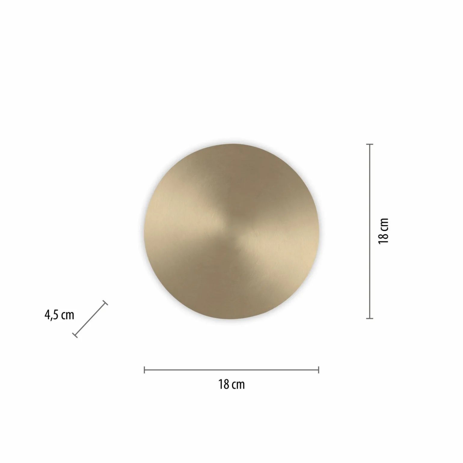 Paul Neuhaus LED-Akku-Wandleuchte goldfarben