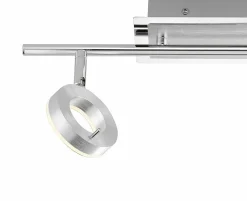 Paul Neuhaus LED-Deckenleuchte 2 flg silberfarben