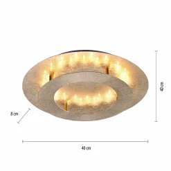 Paul Neuhaus LED-Deckenleuchte 1flg goldfarben