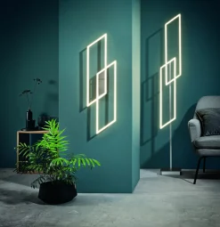 Paul Neuhaus LED-Deckenleuchte 2flg silberfarben