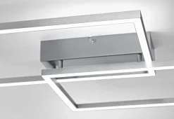 Paul Neuhaus LED-Deckenleuchte 2flg silberfarben