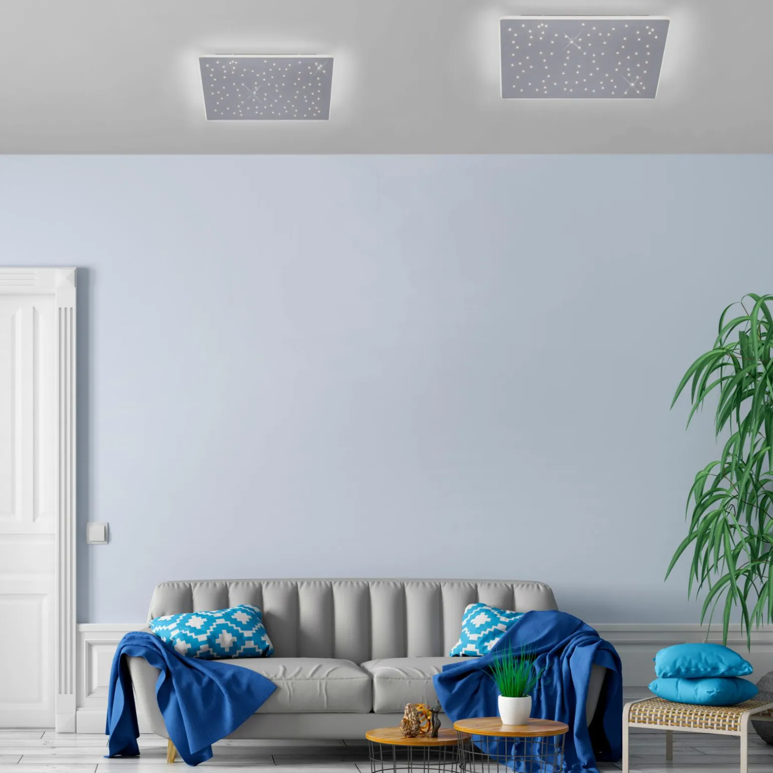 Paul Neuhaus LED-Deckenleuchte 1flg silberfarben