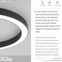 Paul Neuhaus LED-Deckenleuchte 1flg schwarz